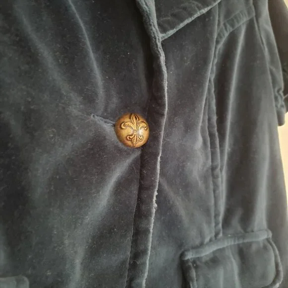 NWT BB Dakota Velvet Blazer - Size L- Jewel tone short sleeve jacket - Picture 8 of 13